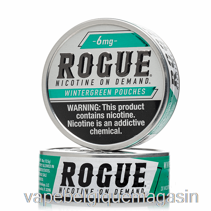 Vape Belgique Rogue Sachets De Nicotine - Gaulthérie 6mg (paquet De 5)